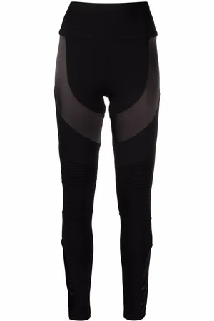 Philipp Plein Panelled cotton leggings