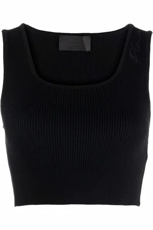 Philipp Plein Signature wool cropped top
