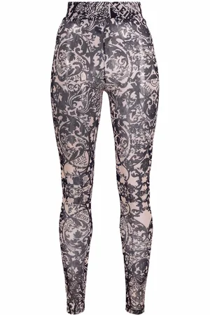 Philipp Plein New Baroque printed tulle leggings