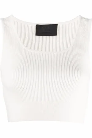 Philipp Plein Signature wool cropped top