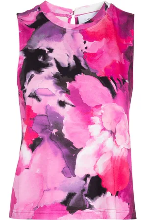 Marchesa Notte Tie-dye print tank top