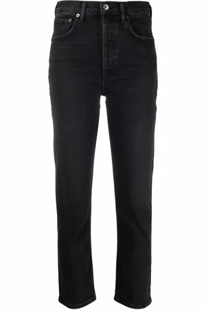 AGOLDE High-waisted straight-leg jeans