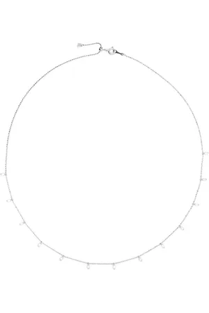 DJULA 18kt white gold 13 Tassels diamond necklace