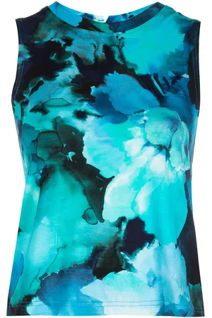 Marchesa Notte Tie-dye print tank top