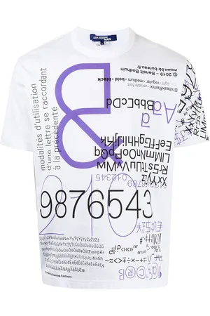JUNYA WATANABE Typography-print cotton T-shirt