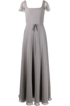 Marchesa Notte Flutter-sleeve bridesmaid gown