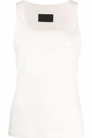 Philipp Plein Logo-embroidered vest top