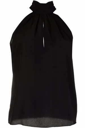 Philipp Plein High-neck chiffon top