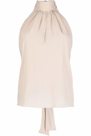 Philipp Plein High-neck chiffon top