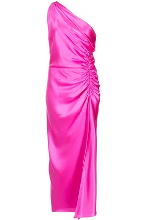 Michelle Mason One-shoulder silk dress