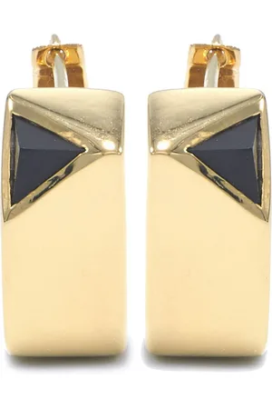 CAPSULE ELEVEN Jewel beneath signet hoop earrings