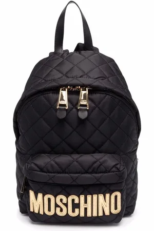 Moschino Logo-plaque quilted backpack