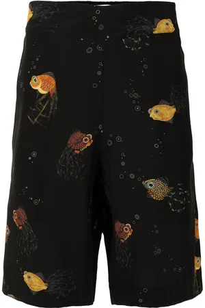 Lanvin Fish-print tailored shorts