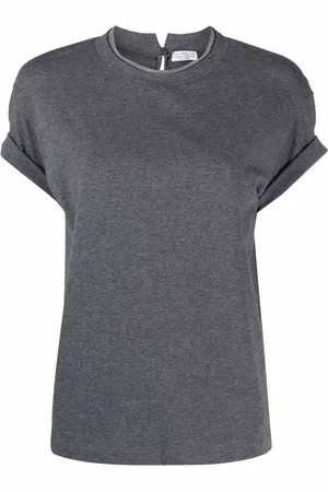 Brunello Cucinelli Monili chain-embellished short-sleeve T-shirt