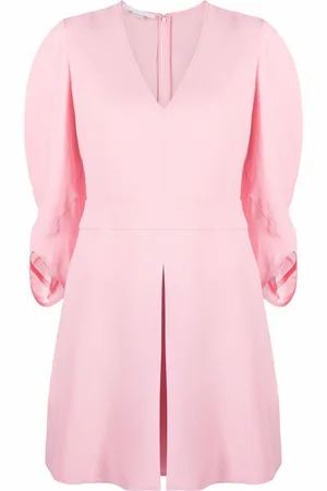Stella McCartney V-neck front-pleat dress