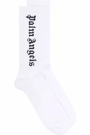 Palm Angels Intarsia logo socks