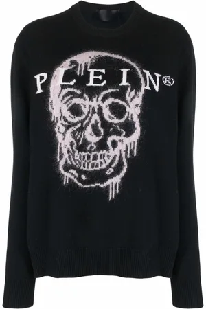 Philipp Plein Intarsia-knit skull jumper