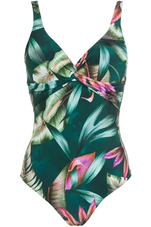 Lygia & Nanny Adriana leaf-print swimsuit
