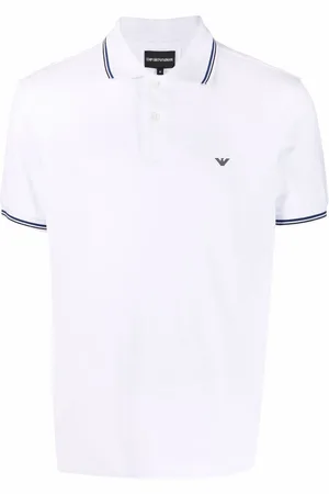 Emporio Armani Logo-print cotton polo shirt