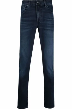 7 for all Mankind Mid-rise straight-leg jeans