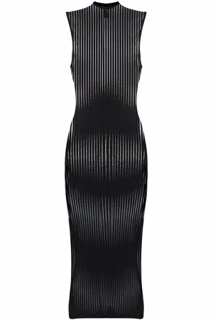 MAISON CLOSE Bande à Part striped midi dress