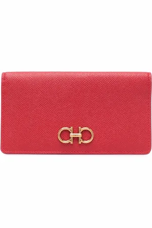 Salvatore Ferragamo Gancini long leather wallet