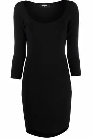 Dsquared2 Three quarter-sleeved fitted dress