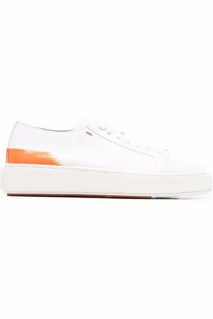 santoni Leather low-top sneakers