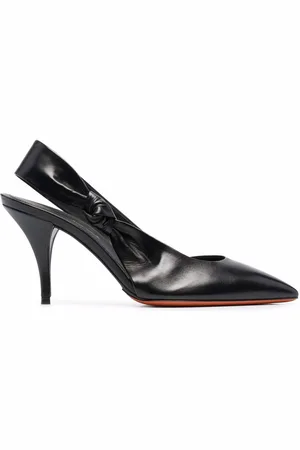 santoni 100mm slingback pumps