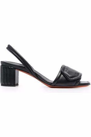 santoni Leather slingback sandals