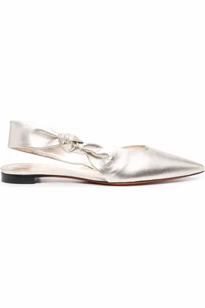santoni Metallic leather sandals