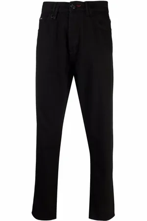 Philipp Plein Logo-patch detail trousers