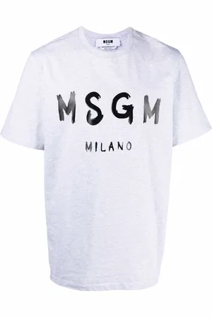 Msgm Logo-print cotton T-shirt