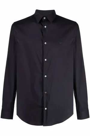 Emporio Armani Logo-patch longsleeved shirt