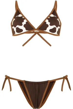 Sian Skye cow-pattern bikini