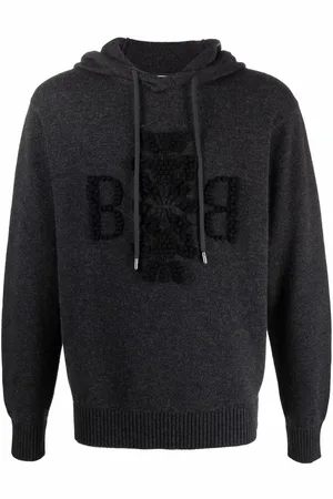 Barrie Jacquard-logo motif hoodie