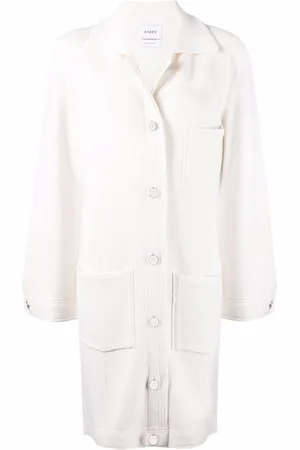 Barrie Single-breasted cashmere-cotton blend coat