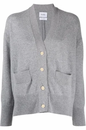 Barrie Rib-detail cashmere cardigan