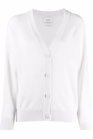 Barrie Rib-trimmed cashmere cardigan