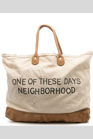 NEIGHBORHOOD Graphic-print canvas tote
