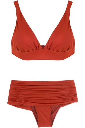 Brigitte Ruched-detail bikini