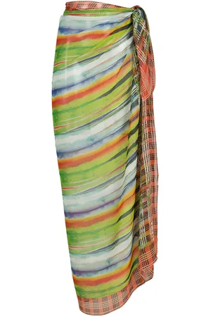 AMIR SLAMA Printed beach skirt
