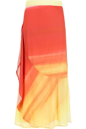 AMIR SLAMA Printed midi skirt