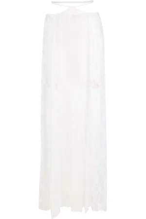 AMIR SLAMA Lace maxi skirt