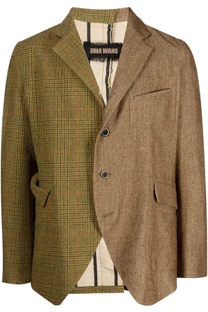 UMA WANG Contrasting-panel wool blazer