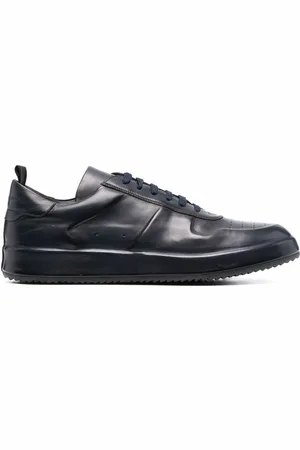 Officine creative Panelled low-top leather sneakers