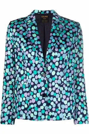 Céline 1980 pre-owned petal-print blazer