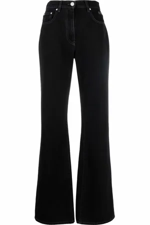 Msgm Embroidered logo trousers
