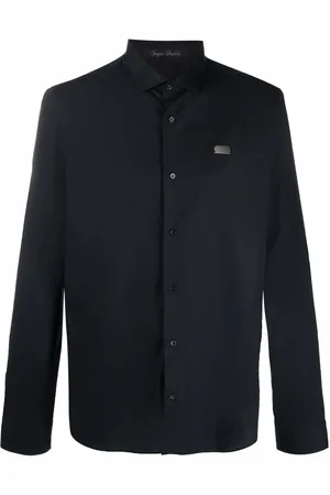 Philipp Plein Logo-patch long-sleeve shirt