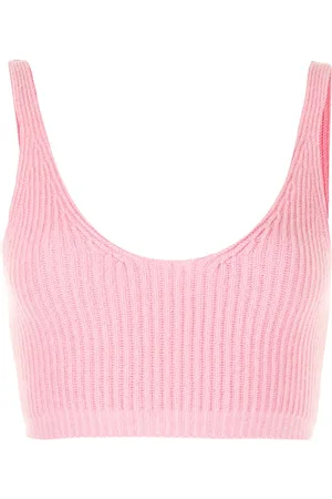 Cashmere In Love Reese ribbed-knit cropped vest